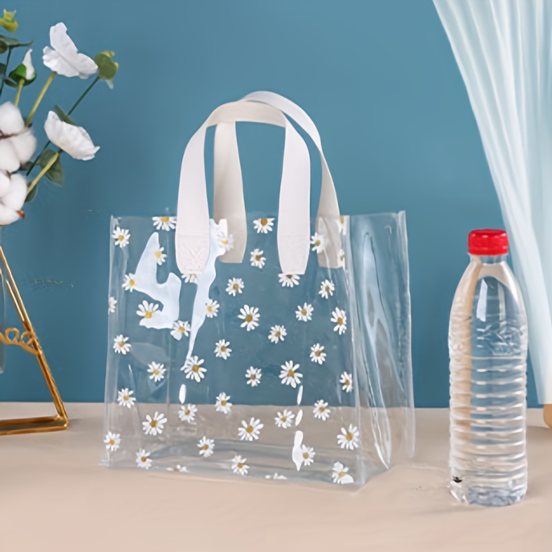 1pc Pvc Sac Main Transparent Sac En Plastique Petit Sac Temu