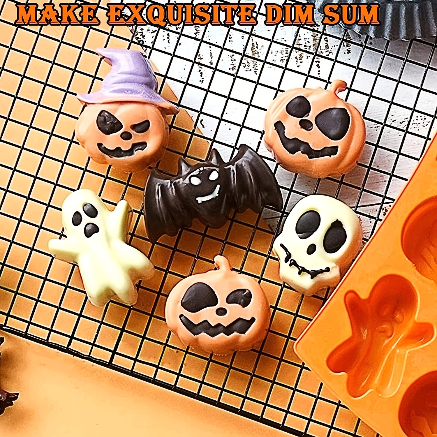 1pc Halloween Molds Nonstick Halloween Silicone Pumpkin Mold Cake Pan  Halloween Chocolate Candy Cupcakes Bat Skull Ghost Shape For Kitchen Diy  Silicone Baking Mold - Arts, Crafts & Sewing - Temu