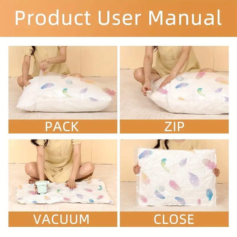 Vacuum Compression Seal Bag Moisture Proof Clothing Storage - Temu