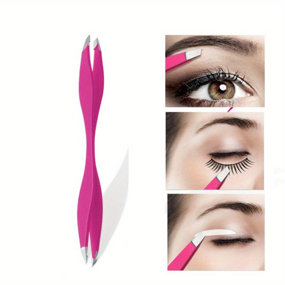 1pc Pinzas Cejas Rosas Mujeres Pinzas Profesionales - Temu