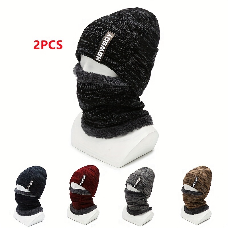 Winter Fashion Thickened Unisex Universal Set:fashion Hats & Scarf