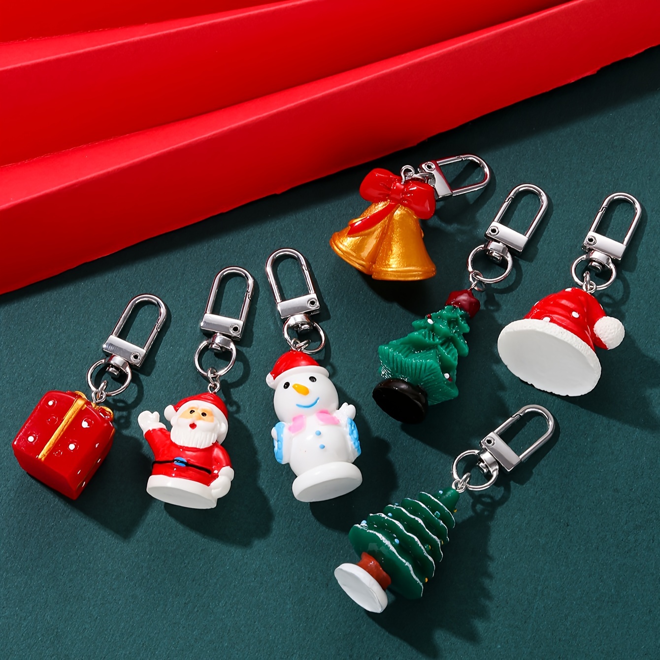 Silicone Pendant Christmas Keychain Fidget Toy Xmas Reindeer - Temu