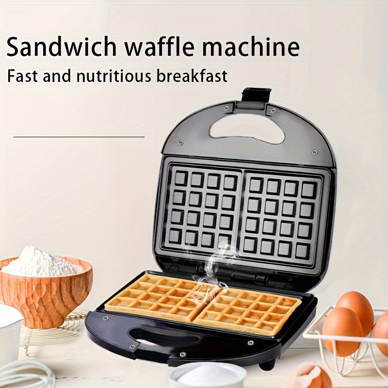 Household Bread Machine Pancake Machine Mini Baking Cake Waffle Machine  Sandwich Breakfast Machine Red