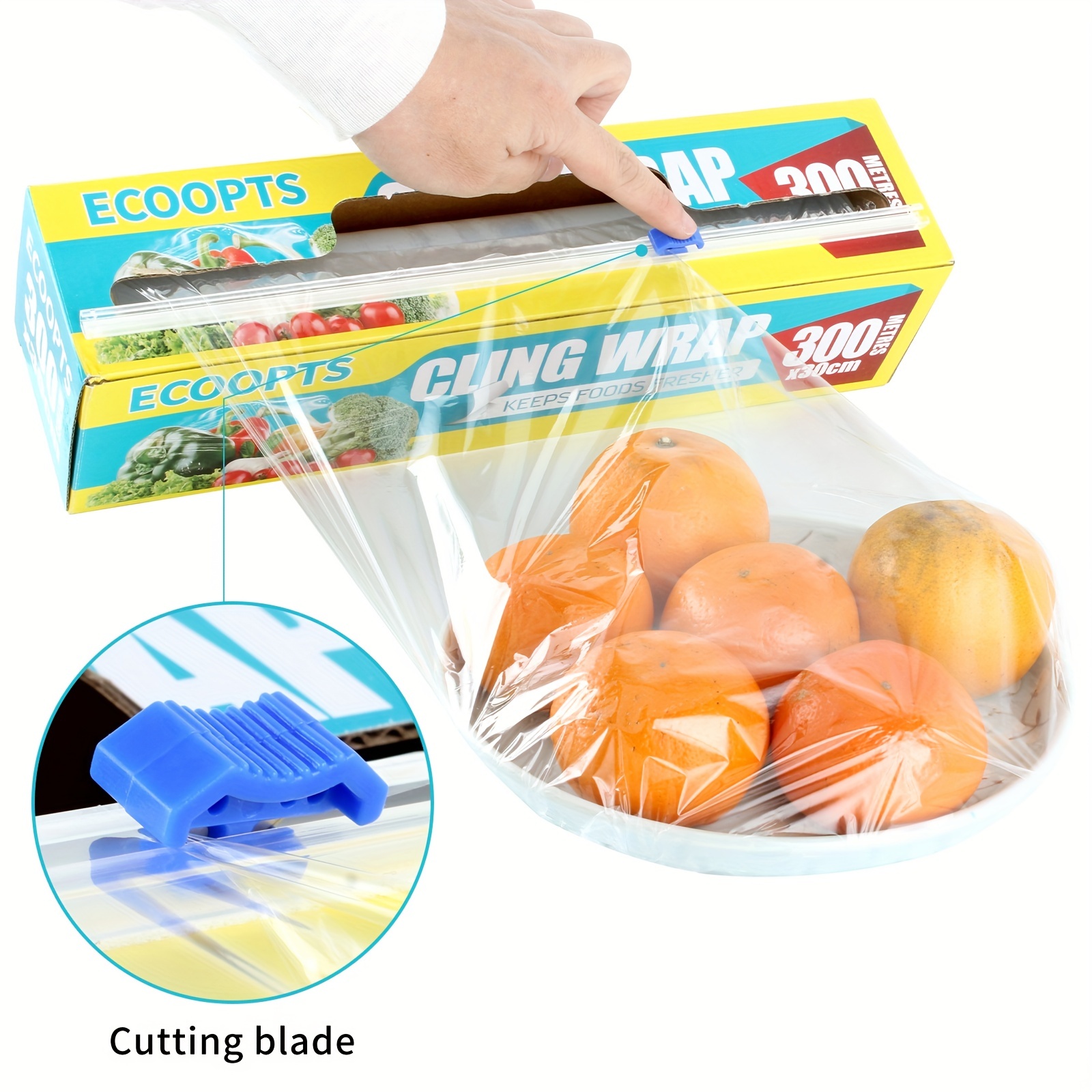 cut plastic wrap EASY way (slide cutter) 