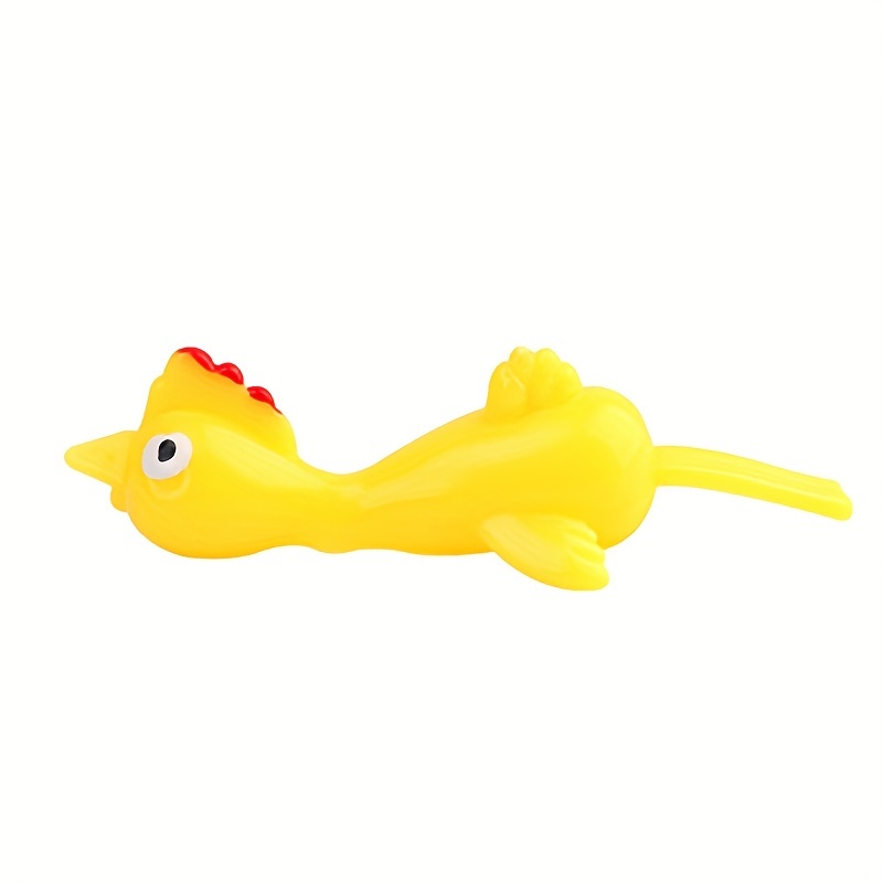 Novelty Catapulted Ejection Chicken Toy Light Rubber Finger - Temu