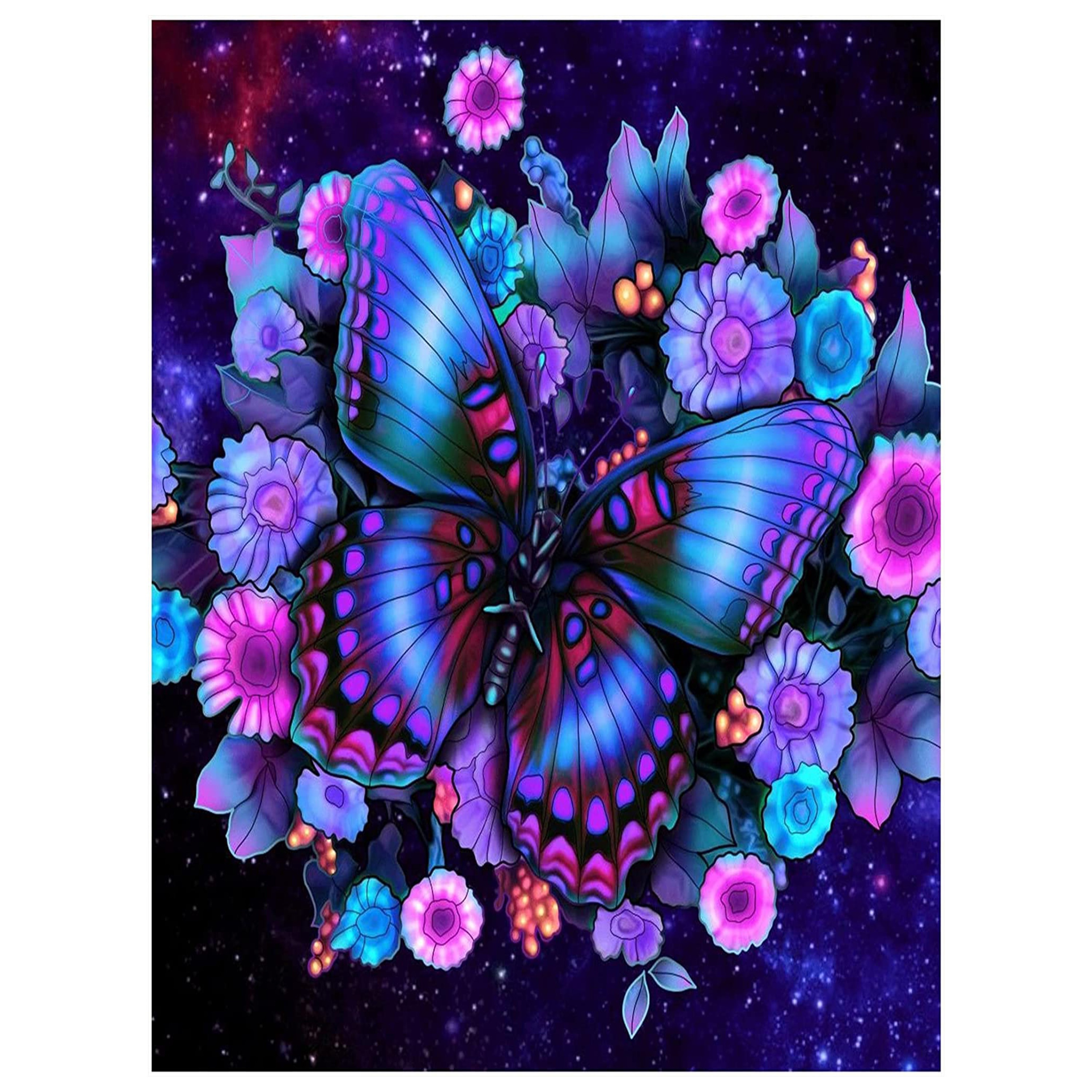 1pc Pintura Cristal Diy Colgante Mariposa Morada Cristal - Temu Chile