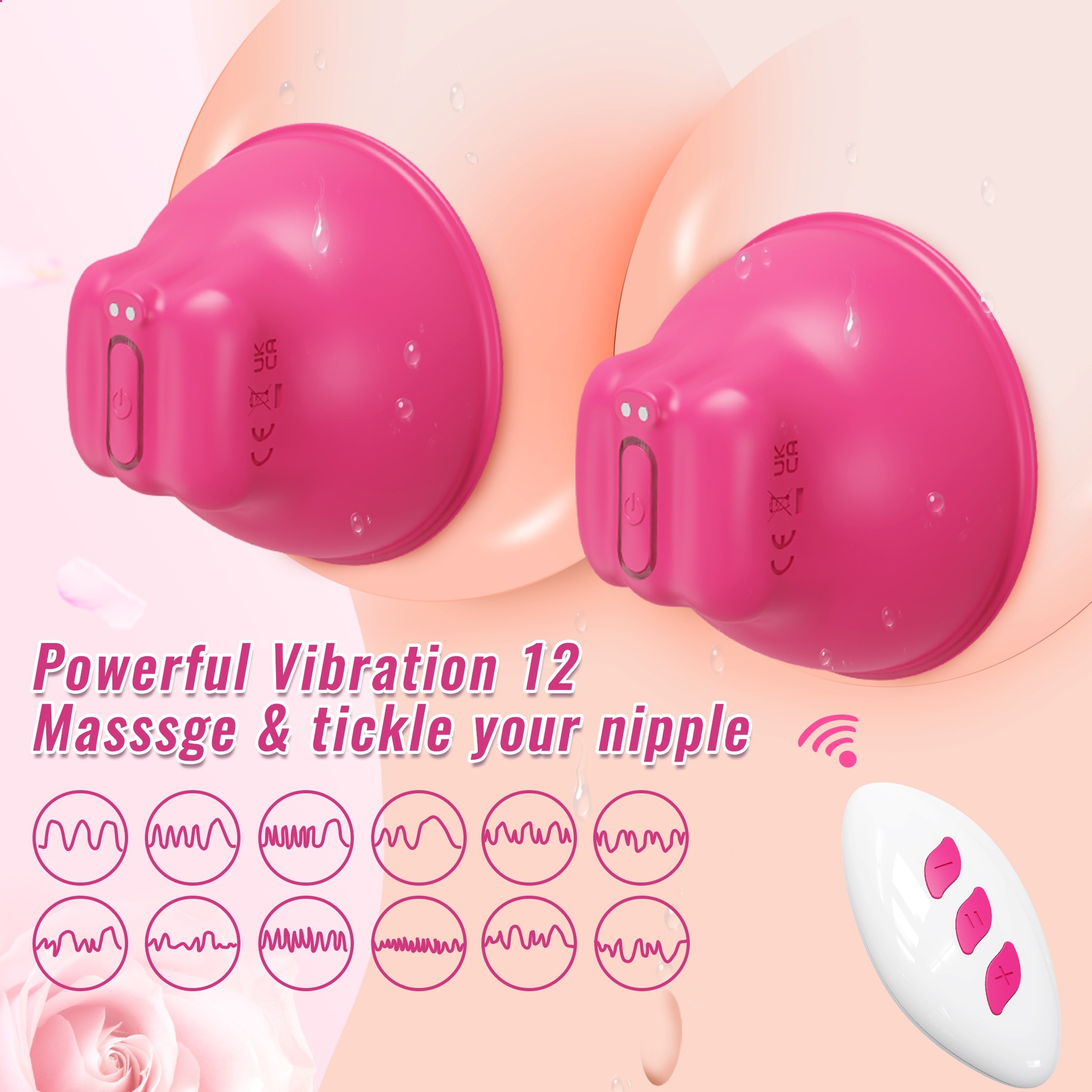 Nipple Breast Vibrator Remote Control Vibrating Nipple Temu