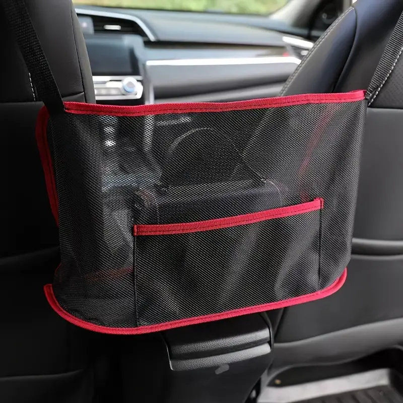 Porta bolso con bolsillos de red para coche organizador - Temu