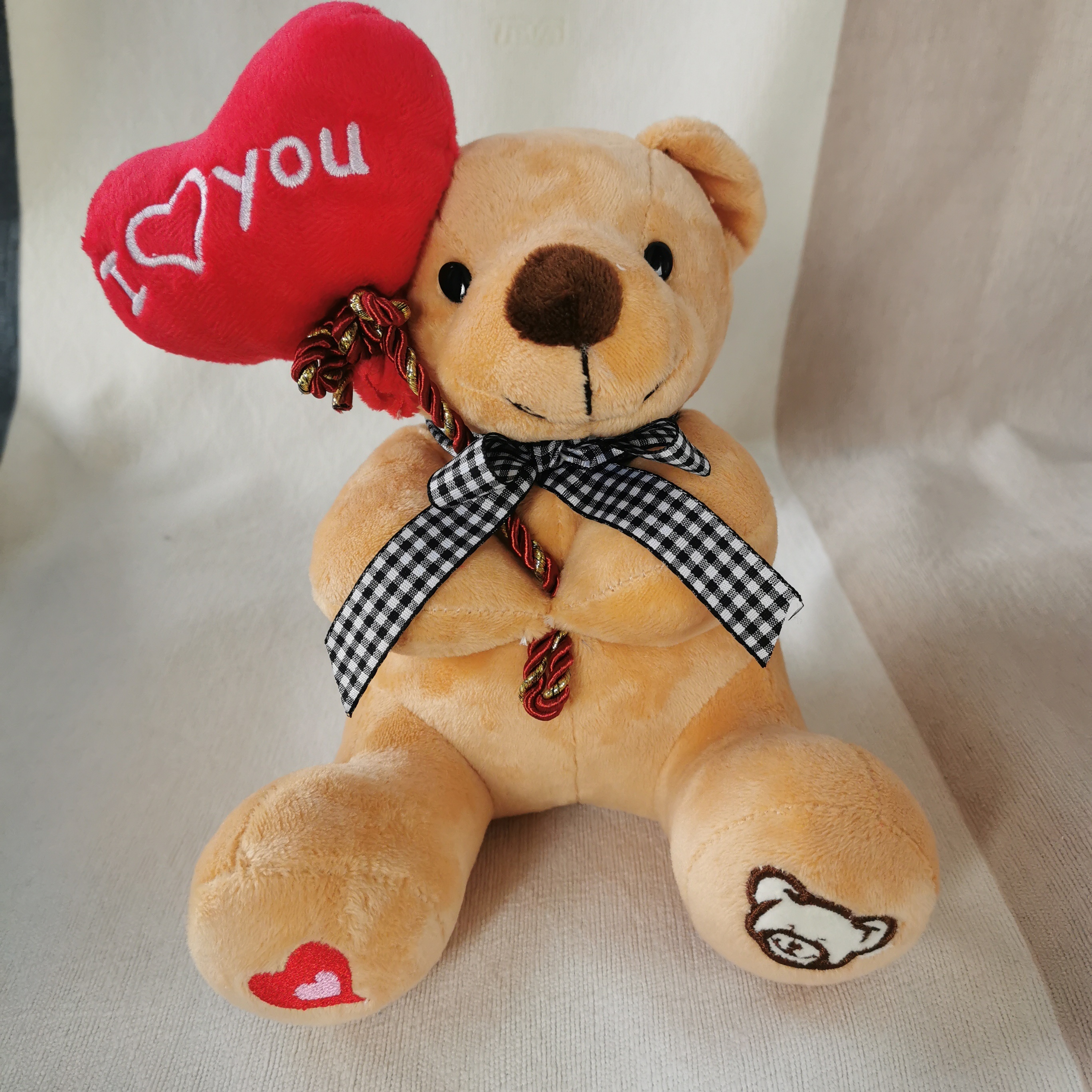 Wholesale New Plush Toy Key Chain Pendant Big Bear One-piece Bow Tie Teddy  Bear Cartoon Bouquet Doll
