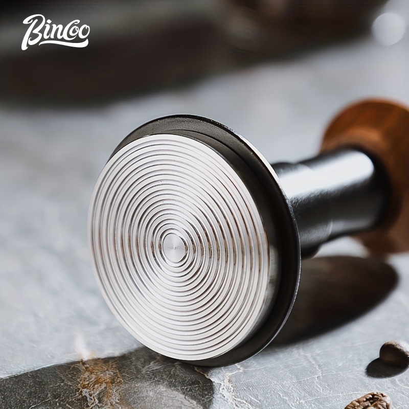 Coffee Tamper, Stainless Steel Manual Quantitative Coffee Tamper Powder  Pressing Machine Espresso Tamper Coffee Bean Press with 2 Base, for  Commercial