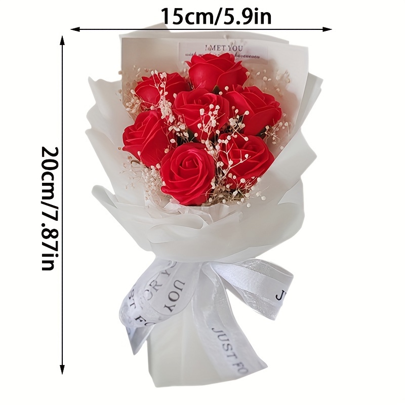 Artificial Flower Bouquet Mini Soap Flower Small Bouquet - Temu