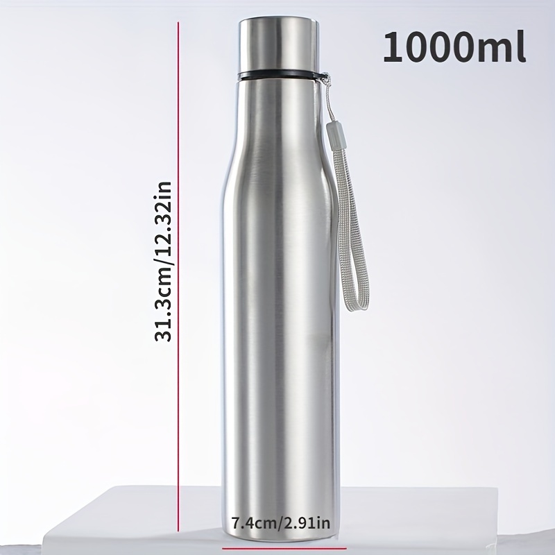 1000ml Large Capacity Stainless Steel Water Bottle For Sport