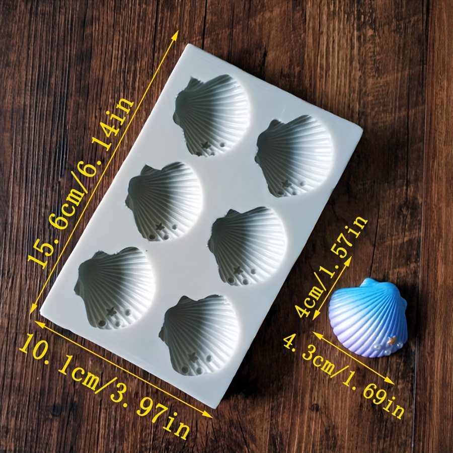 Image of Shell-shaped Silicone Molds, Gummy Cake Decoration Tools, Molds, Resin Molds For Chocolate Shaping, Baking Tools