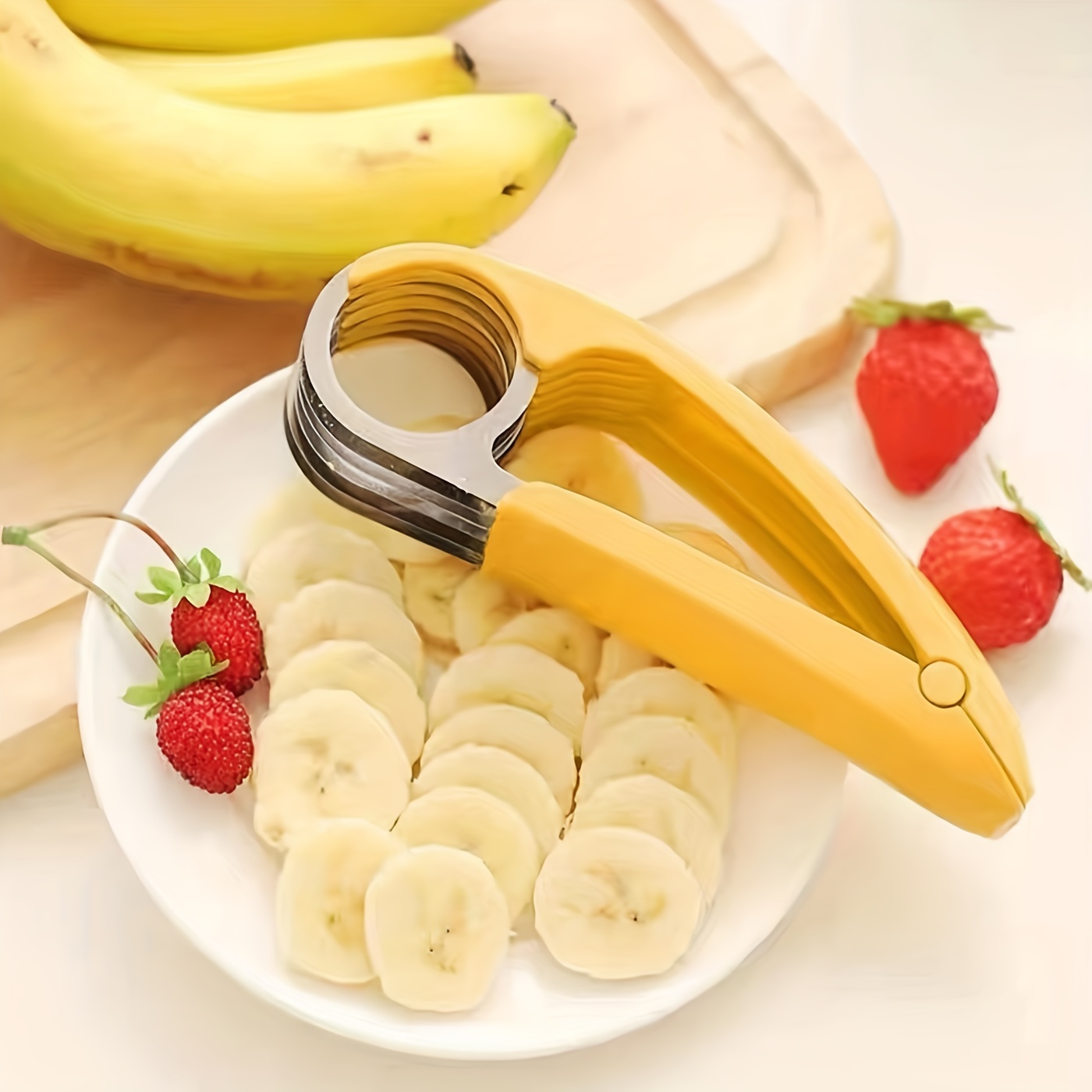 Fruit Slicer, Creative Banana Slicer, Fruit Splitter, Reusable Fruit Slicer,  Multifunctional Strawberry Slicer, Washable Fruit Slicer, Egg Slicer, Kitchen  Gadget, Kitchen Tools, Kitchen Stuff, - Temu