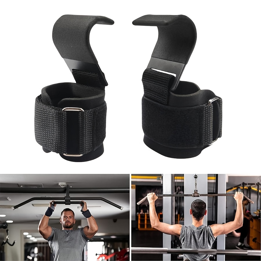 1pc Adjustable Steel Hook Grips Straps Get Maximum Strength And Support For Weight  Lifting And Fitness Training, Check Out Today's Deals Now