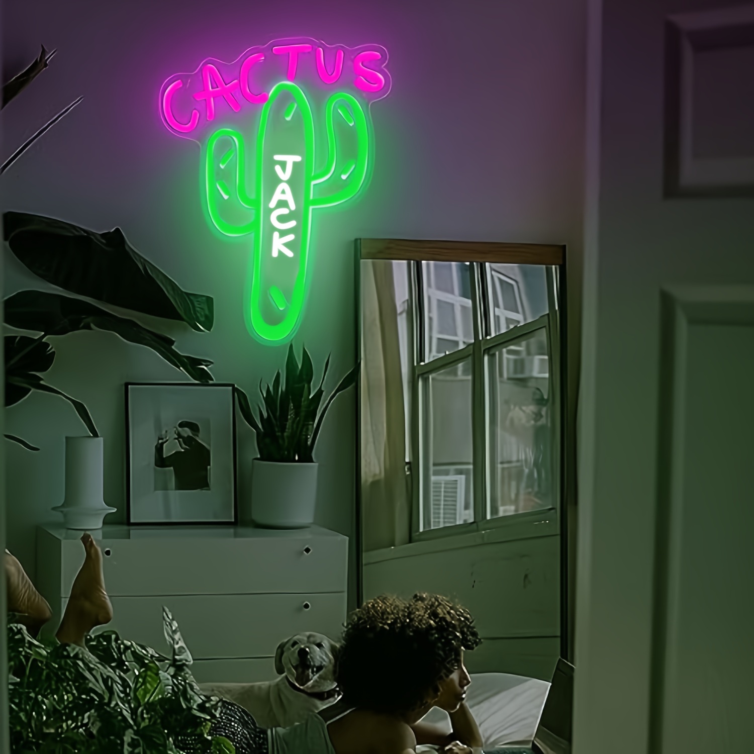 Cactus jack online led neon sign