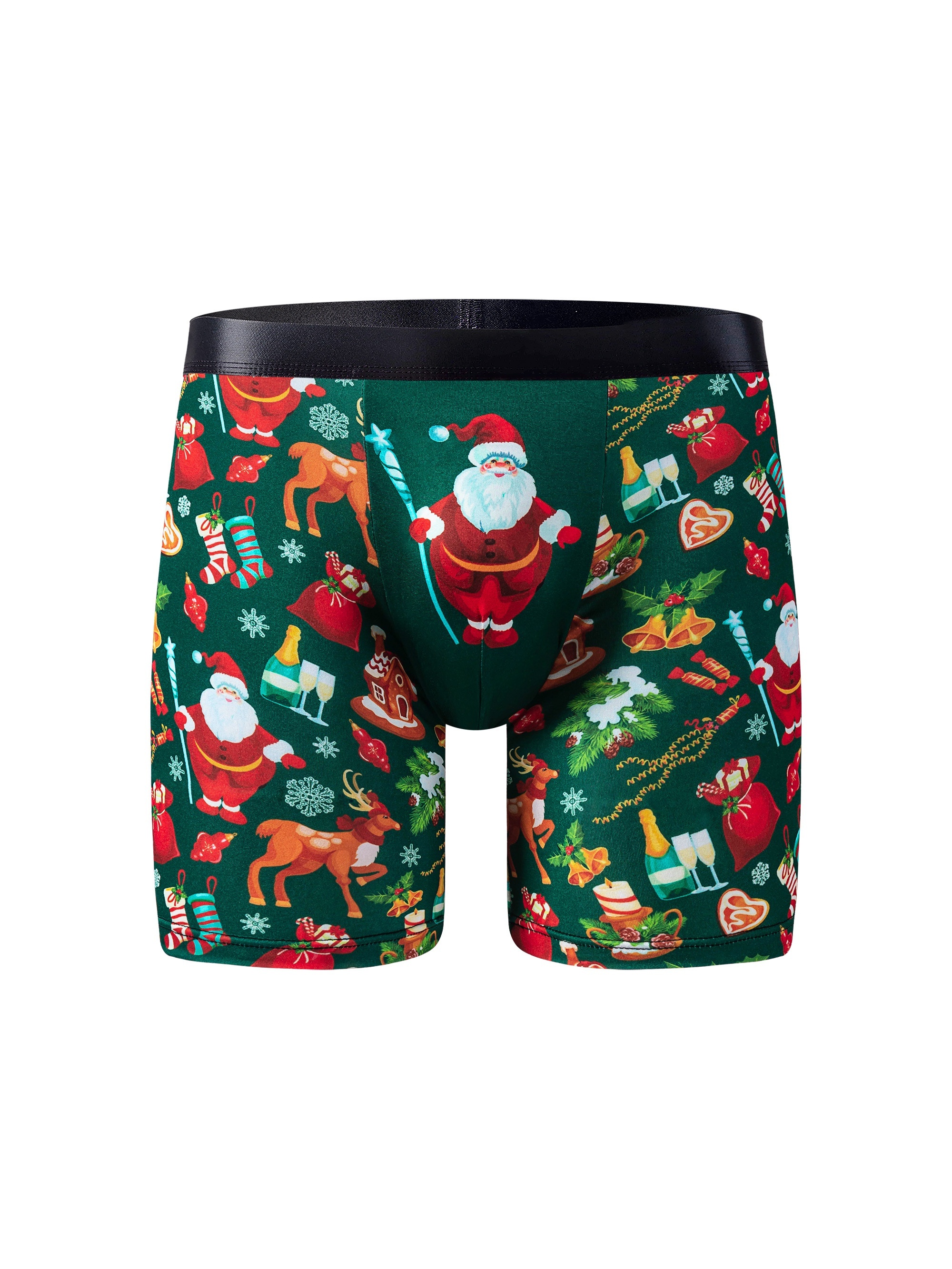 Christmas Cartoon Print Briefs Soft Comfy Stretchy Intimates - Temu