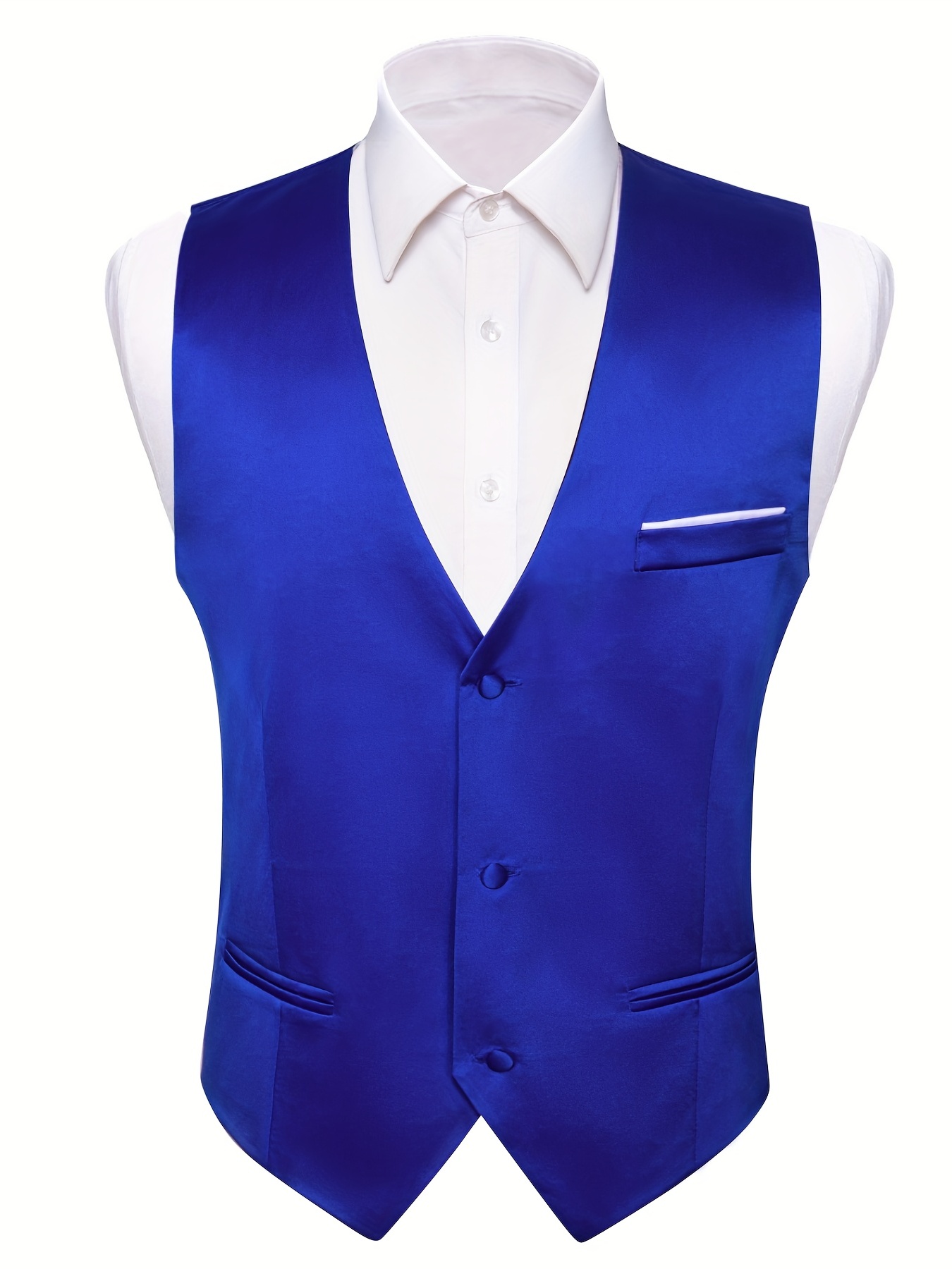royal blue tie and vest