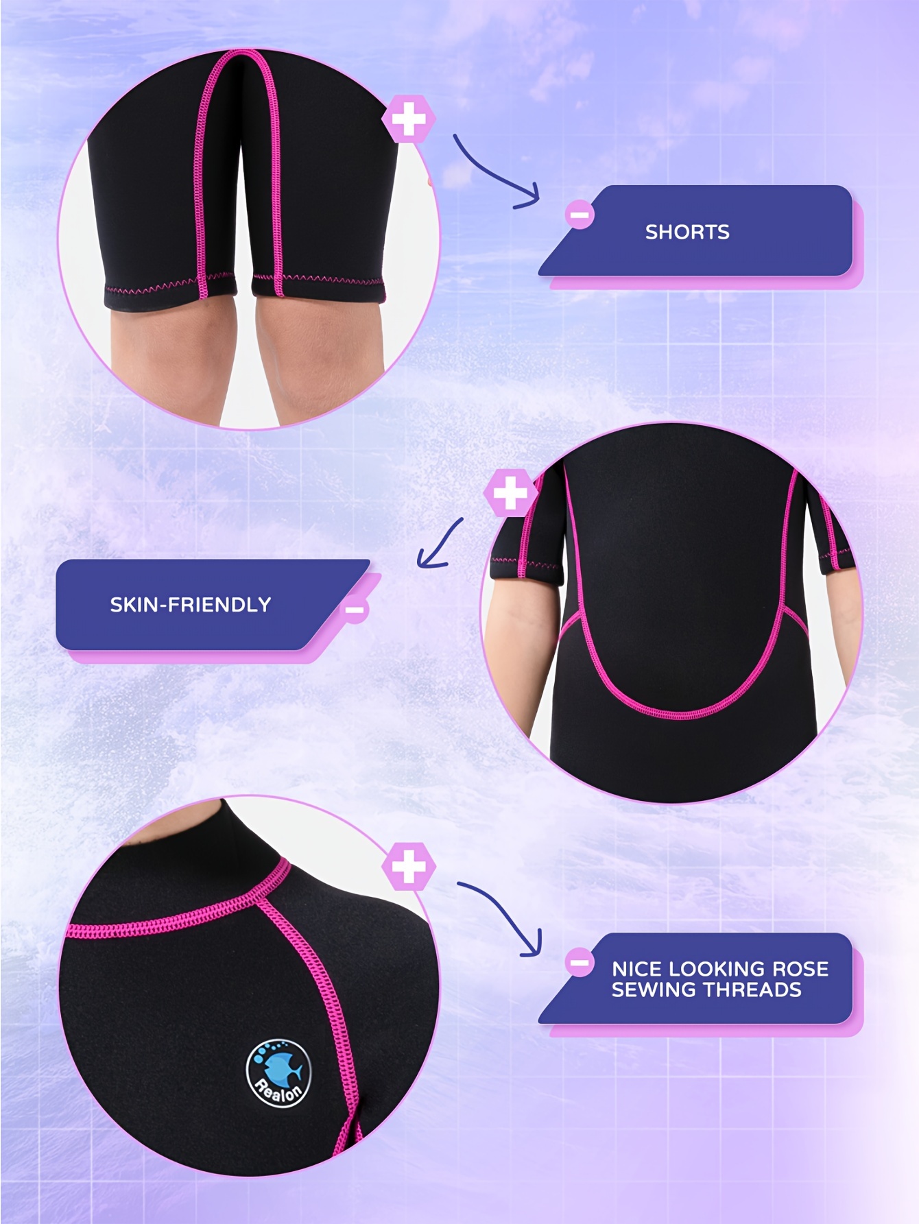 Girls/boys Wetsuit Back Zip Full Wetsuits Neoprene Thermal - Temu