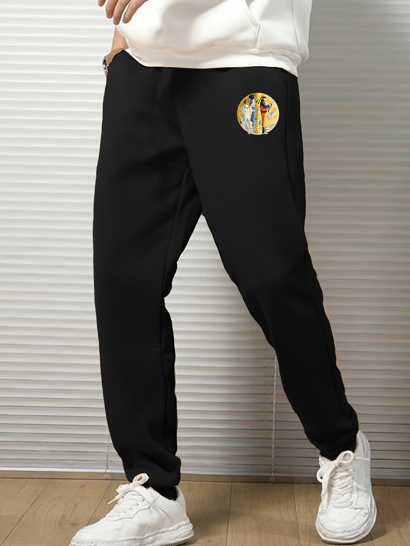 Men's Cartoon Anime Print Sweatpants