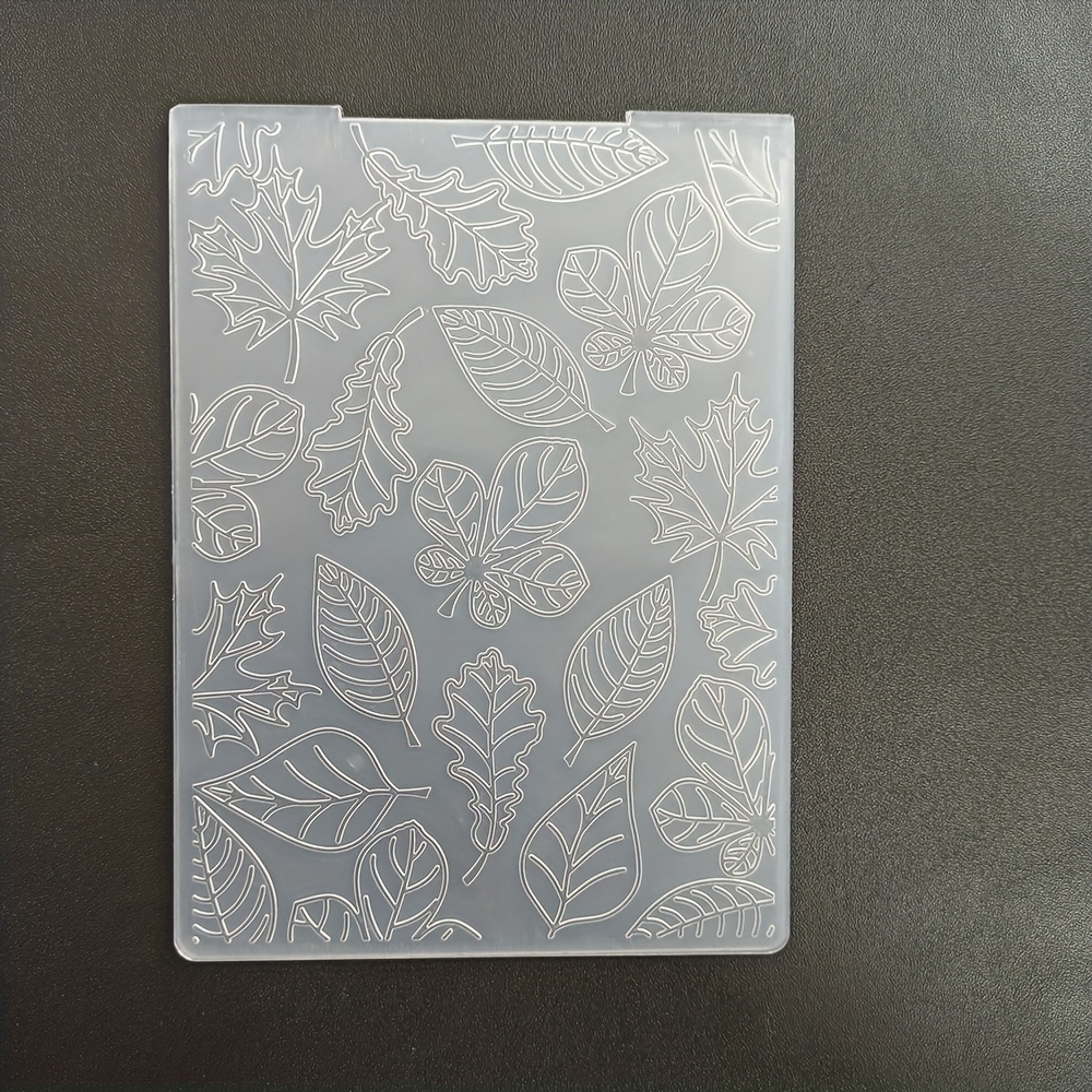 Leaves Different Shapes Embossing Folder Transparent Plastic Temu