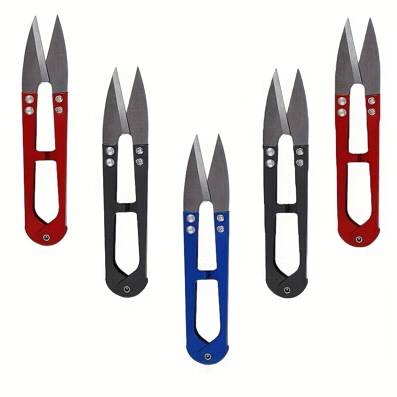 1pc Carbon Steel Sewing Scissors Trimming Nippers U Shape Clippers Yarn  Stainless Steel Embroidery Craft Scissors Tailor, DIY, Easy To Use