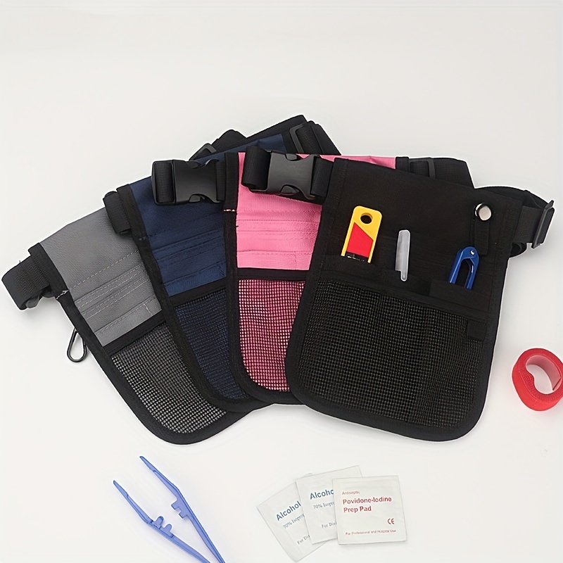 Bolsa de almacenamiento multifuncional para enfermera, kit de bolsa de  almacenamiento para enfermeras, bolsa de cintura práctica para enfermeras  (azul