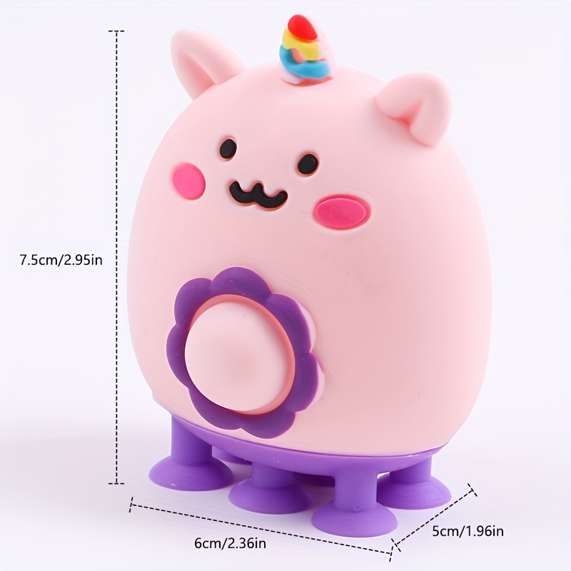 1pc Cartoon Doll Silicone Magic Suction Cup Cover For Cup