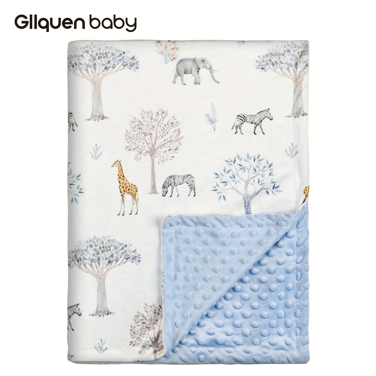 Manta de bebé para niños y niñas, mantas de bebé recién nacido, súper suave  y cómoda, estampado de minky con doble capa, respaldo de puntos, 30 x 40