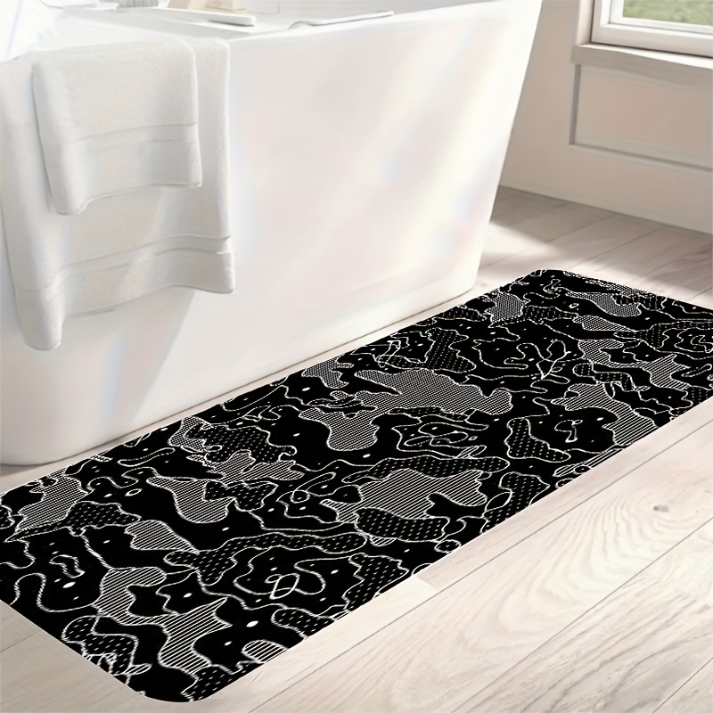 Nordic Washable Kitchen Mat Floor Long Hall Carpet for Bathroom