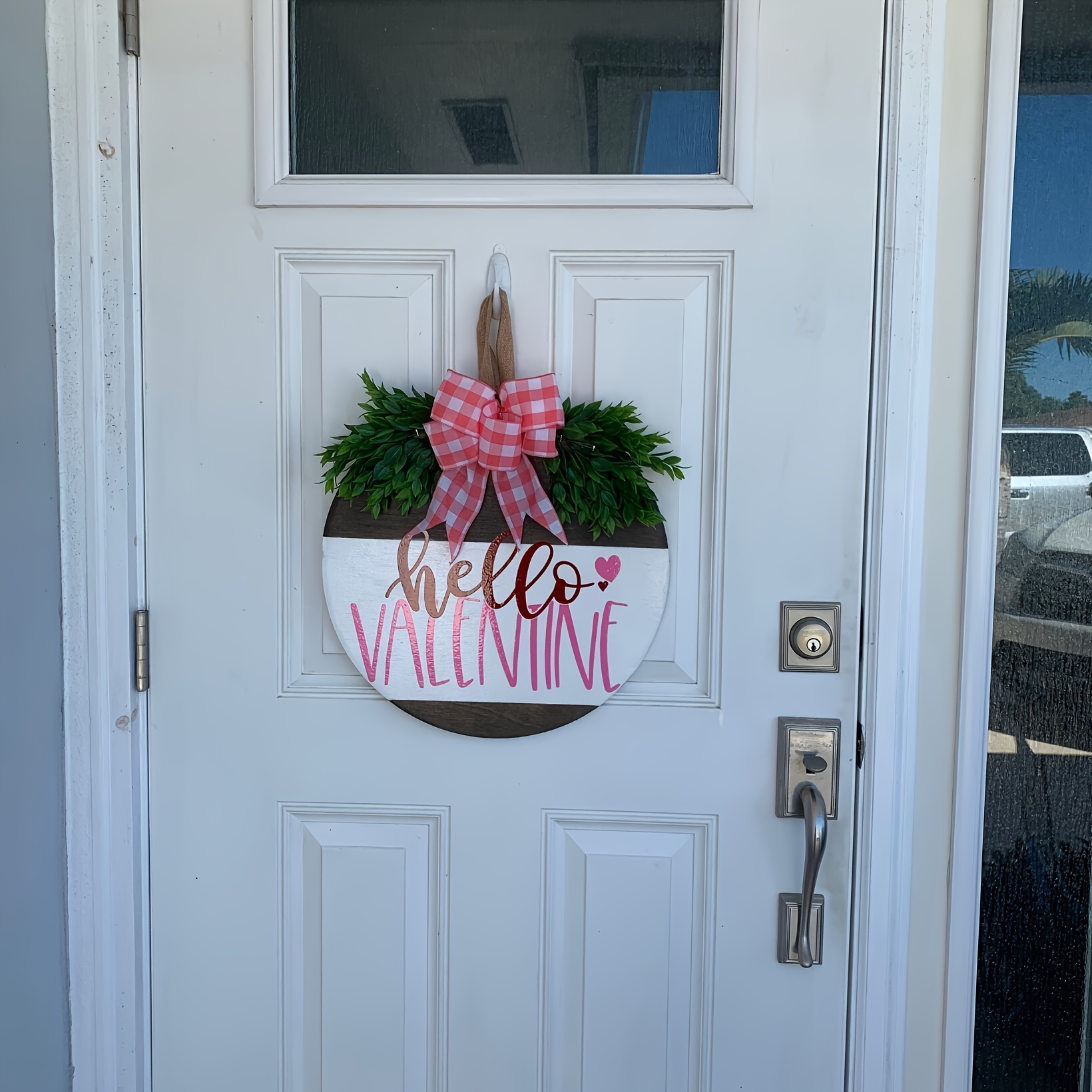 Hello Valentine Door Hanger Hello Valentine Wreath Door 