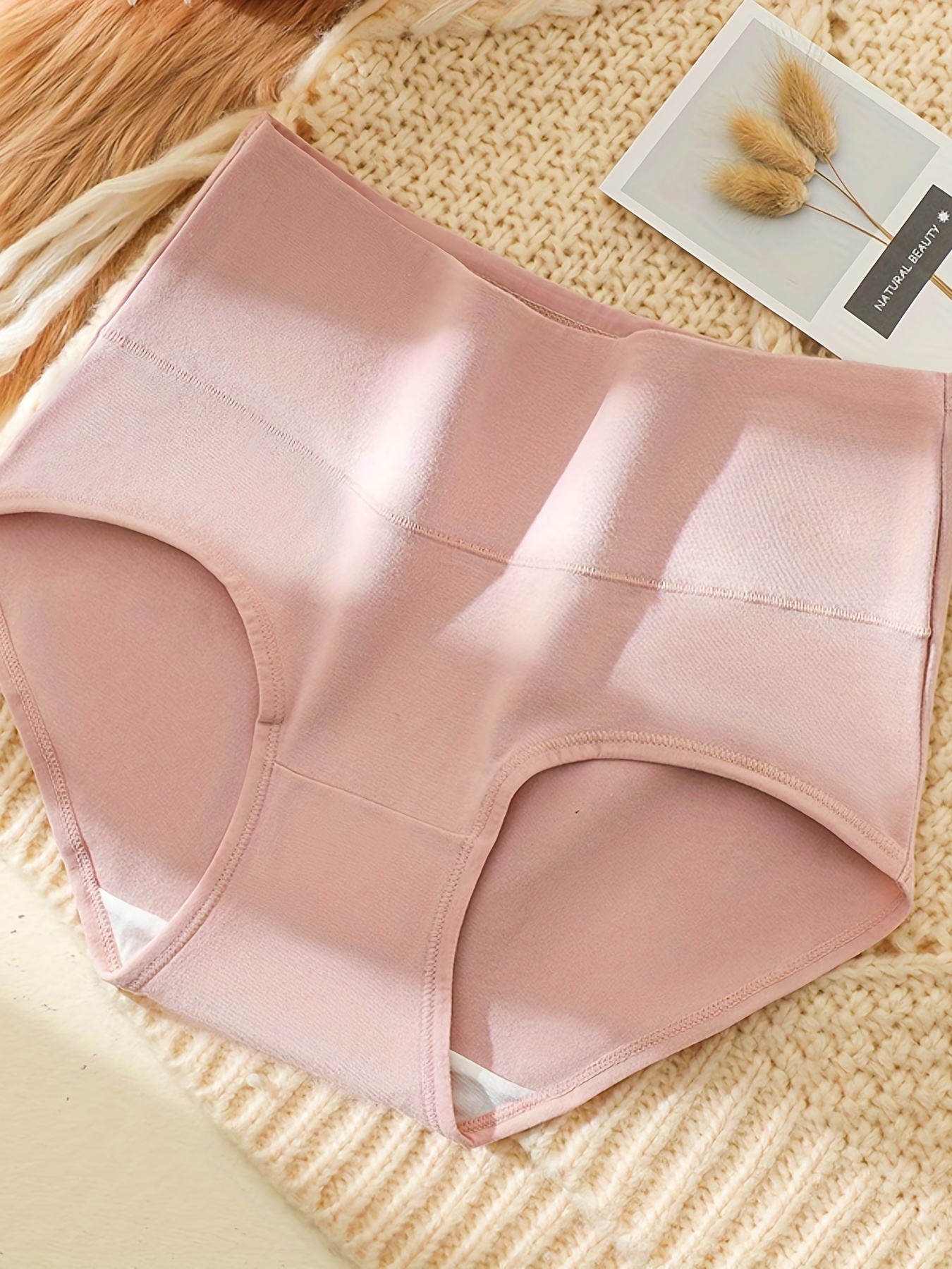 Simple Solid Briefs Comfy Breathable Stretchy Intimates - Temu Canada