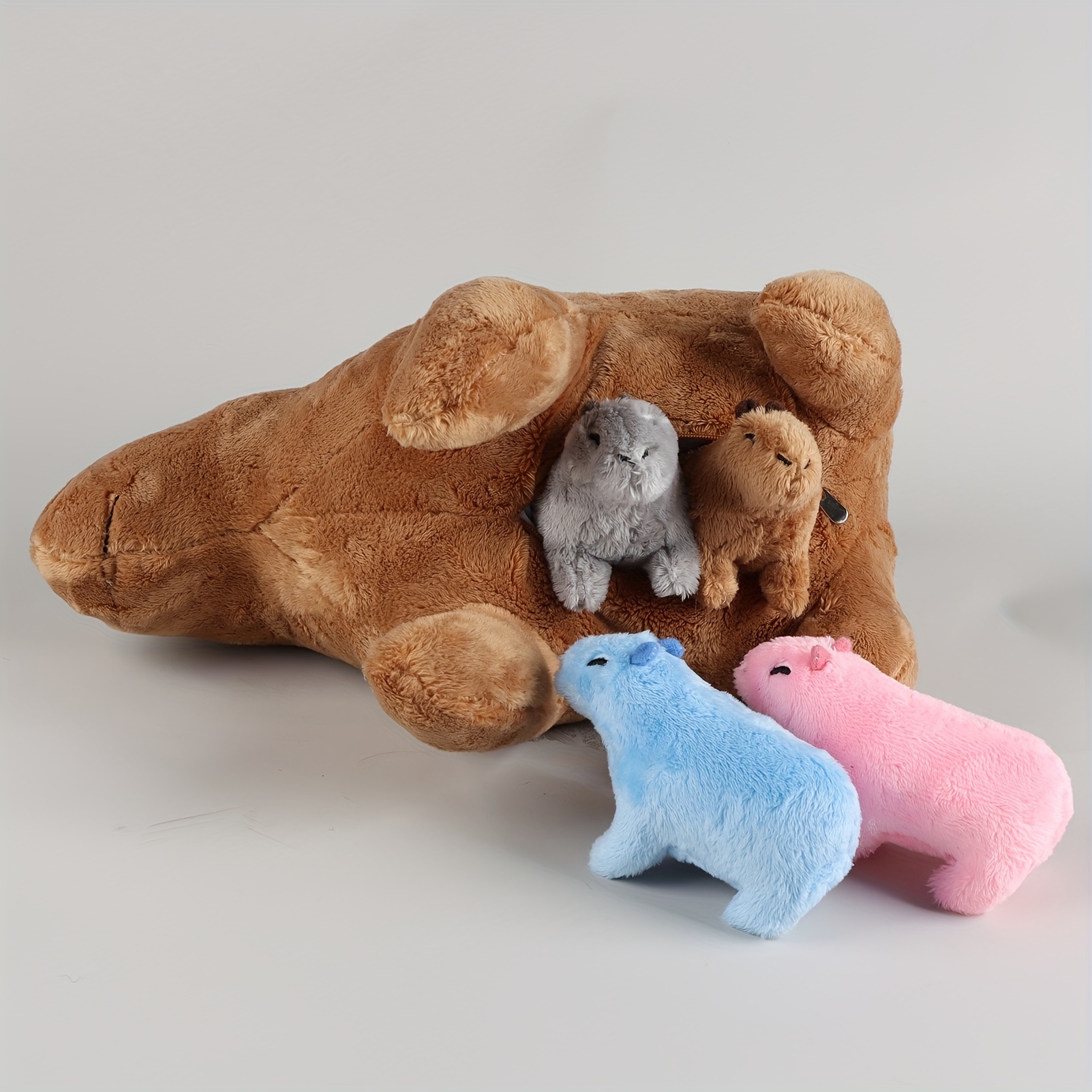 VGEBY Capybara-Plüschtier, Capybara-Stofftier-Puppe, Niedlich, Weich,  Cartoon, Capybara, Nagetier, Plüschtier, Kuscheltiere und Teddybären für