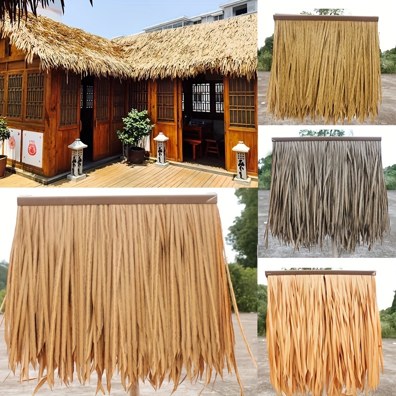 Artificial Plastic Straw Roof Fake Straw Brick Straw Decoration