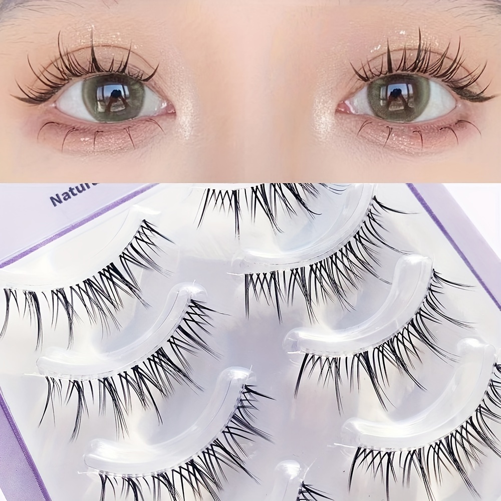 Manga Anime Lashes, Natural Look False Eyelashes, Faux Mink Wispy Fluffy 3d  Volume Eyelashes, Korean Japanese Asian Cosplay Fake Eyelashes, Look Like  Individual Cluster Lashes ( Pack ) - Temu United Kingdom