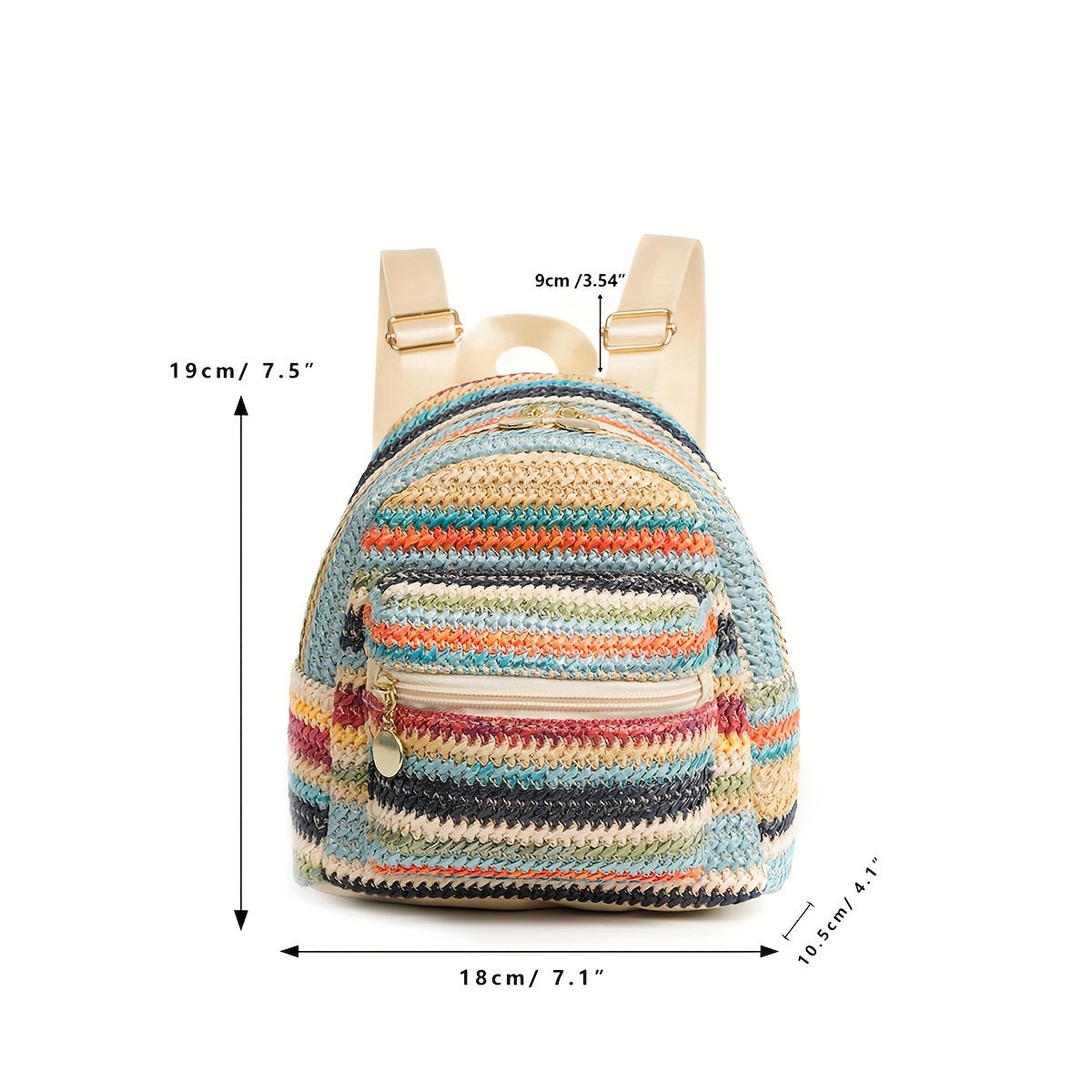 Women's New Fashion Summer Casual Small Backpack Shoulder Bag