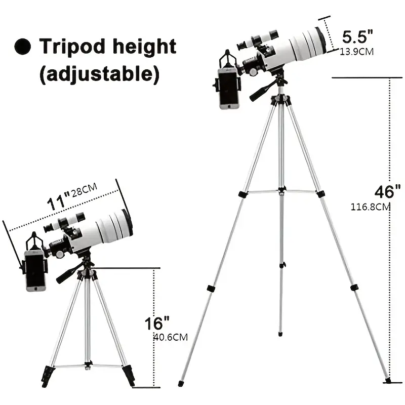 explore the universe with our high definition 70mm aperture refractor telescope perfect for adults and kids details 0