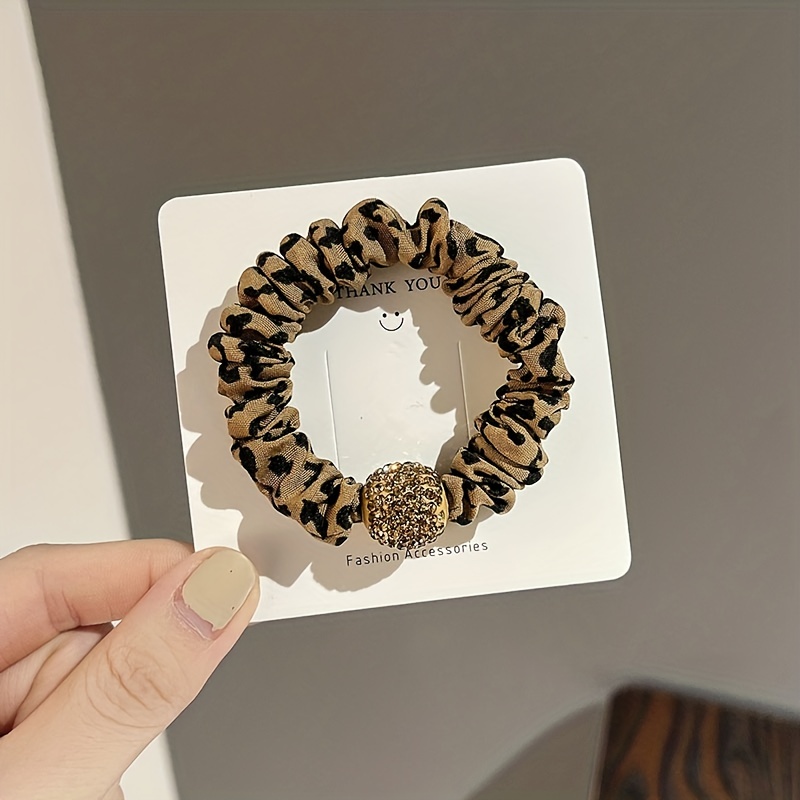 Rhinestone Head Rope Hair Ring Ponytail Elastic Scrunchie Women's Hair Tie