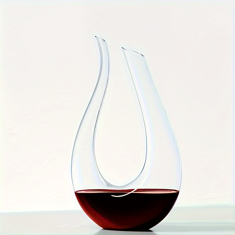 1 Pezzo Decanter Per Vino A Forma Di U Fatto A Mano In Cristallo Chiaro/ decanter A Forma Di Arpa Per Aerare Il Vino Rosso