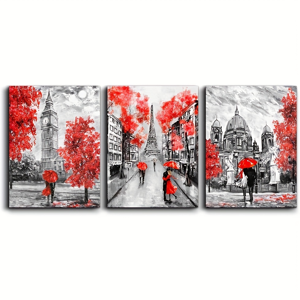 Canvas Wall Art Decor For Bedroom Black And White Scenery Romanti Couples  Pictures Artwork For Living Room Home Decoration Painting Paris Eiffel  Tower Wall Deco, No Frame, Temu Australia