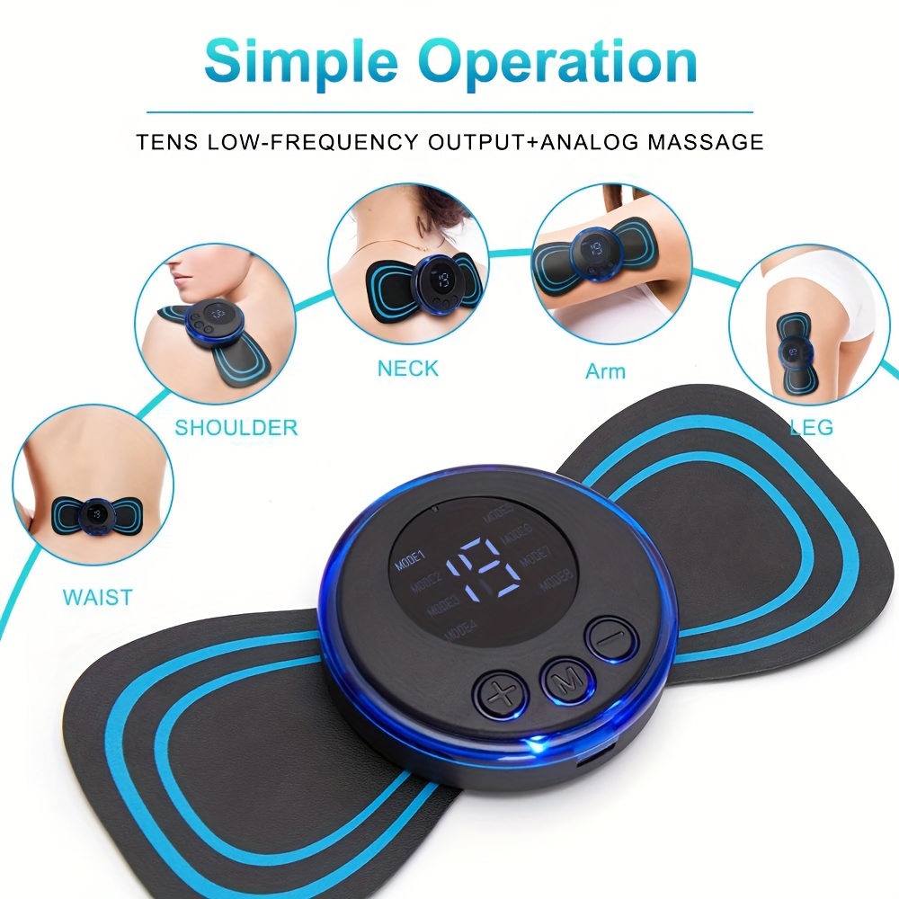 Portable Muscle Massage Stimulator Electric Back and Neck