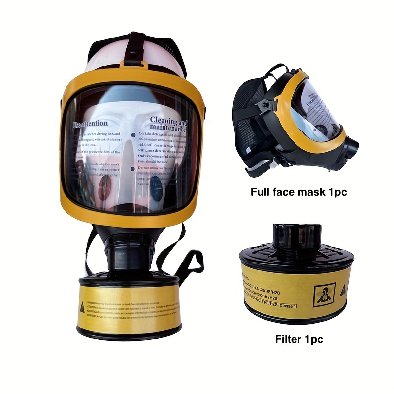  [Respirador de media máscara] Mascarilla reutilizable de media  cara 6200 spray para pulverizar pintura. Pulido químico a máquina.  Soldadura. Protección de carpintería y otros trabajos (7 en 1 mediano) :  Herramientas