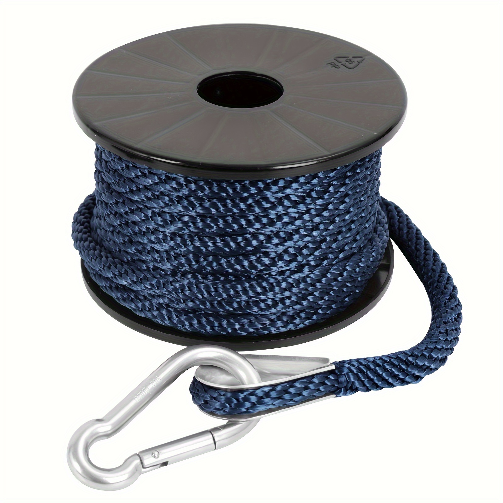 Double Braided Nylon Boat Anchor Rope With 316 Stainless Steel