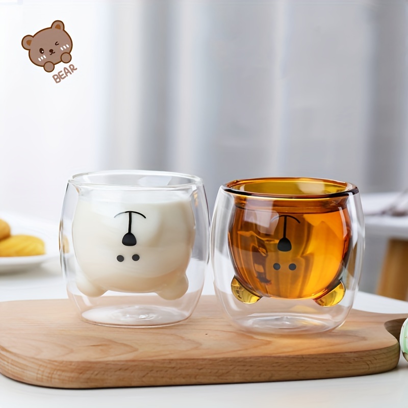 Cute Cartoon Glass Large Capacity Children's Milk Cup - Temu
