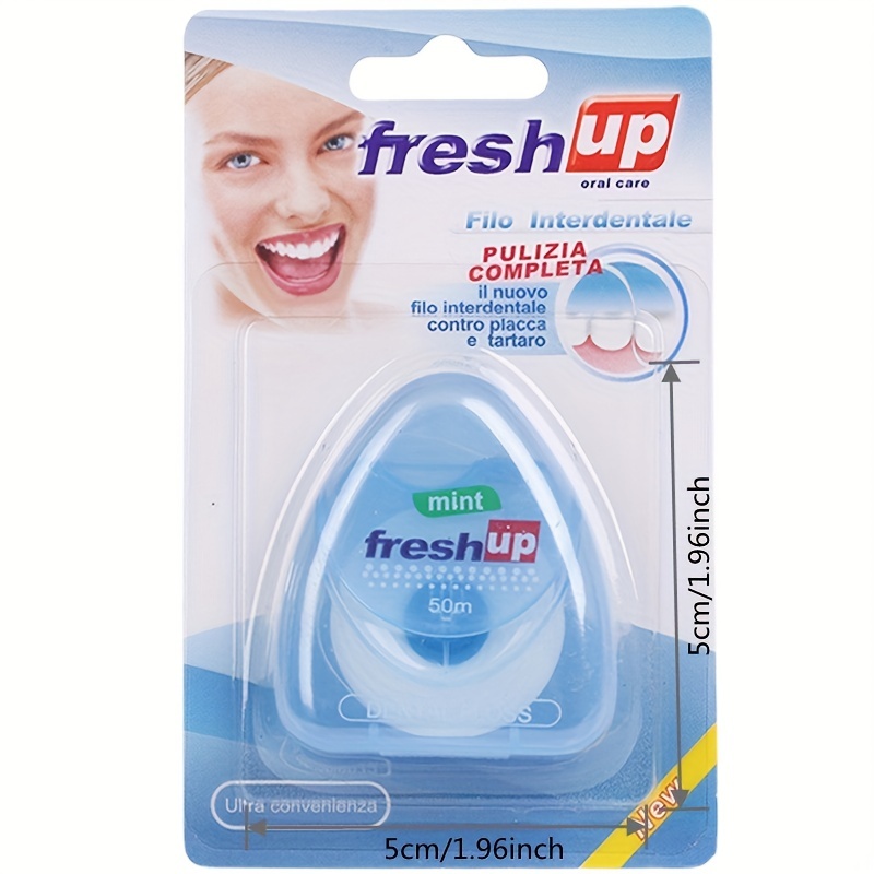 Dental Floss 50 Meters Portable Dental Floss Flat Floss - Temu Germany