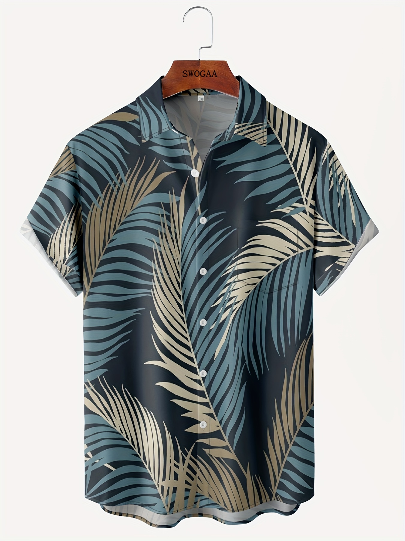 Men's Hawaiian Shirts Fish 3d Print Fashion Short Sleeve V - Temu