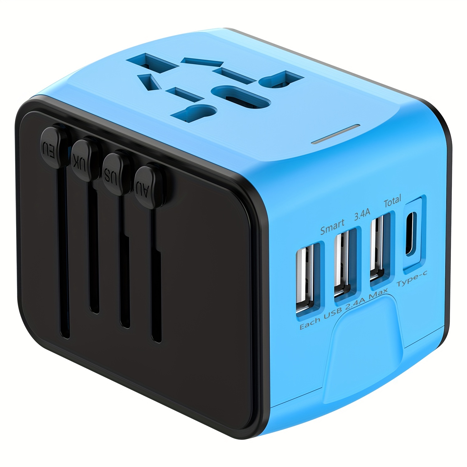 Adaptador de Enchufe de Viaje con 2 Cargador USB - Chile