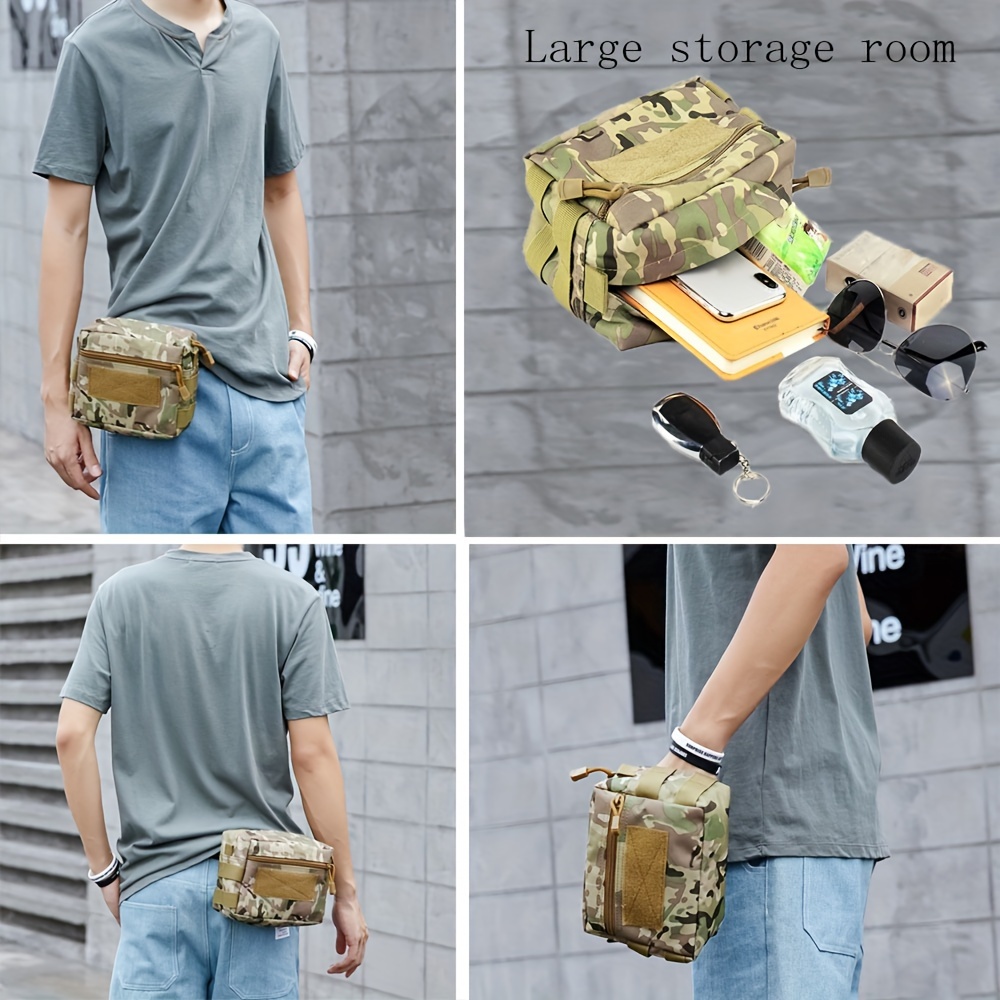 Molle Pouch Edc Waist Belt Bag Sundries Organizer Outdoor Temu