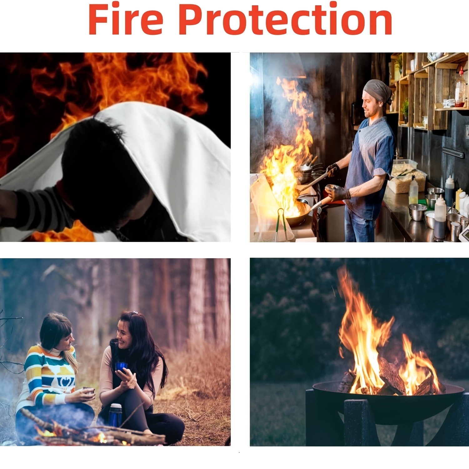 Emergency Fire Extinguishing Blanket Home Kitchen Suitable - Temu