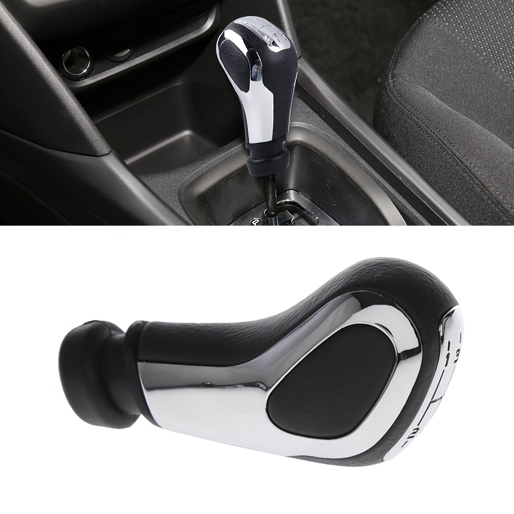 Car Gear Shift Knob Stick Shifter Carbon Fiber Style Leather Lever Hand  Ball Fit for Land